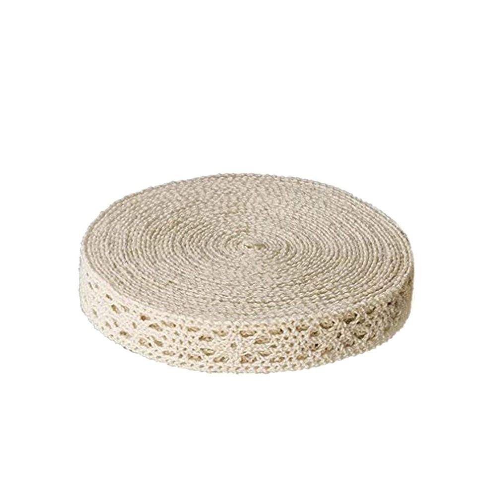Lace Ribbon Trim - アパレル縫製用生地、コスチュームドレス、手作りウェディングパーティークラフト、レーストリム、かぎ針編みレースリボン、縫製用かぎ針編みレースリボン