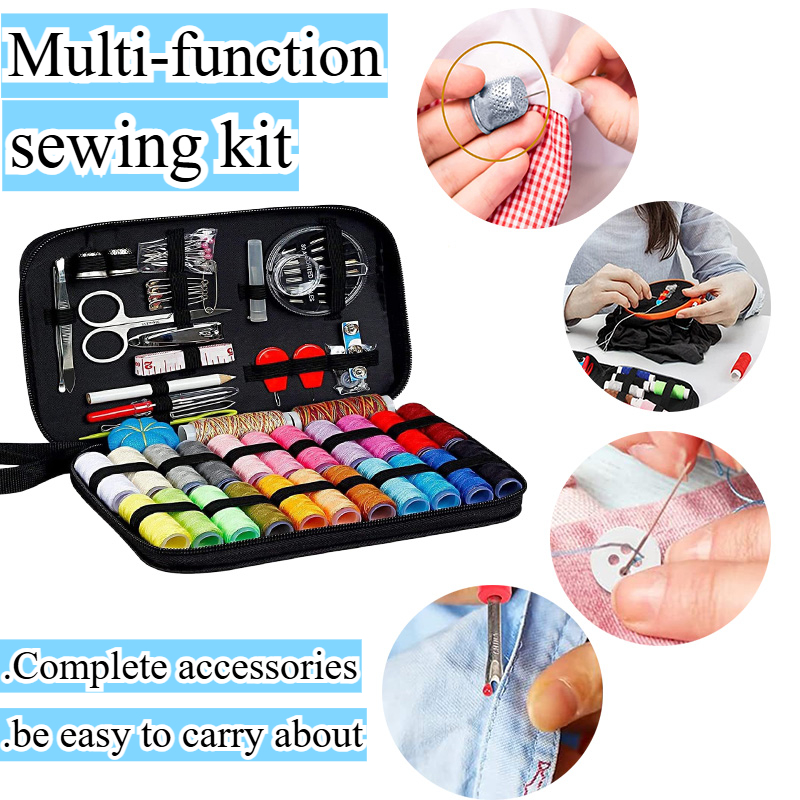 Craft Embellishment Storage - 多機能ソーイングキット,バッグ,日曜大工,手縫い用ボックス,ステッチ,刺embroidery,糸アクセサリー,68個,98個