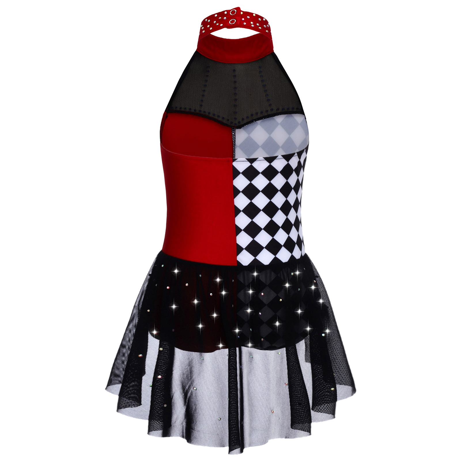 キッズガールズバレエダンスレオタードパーティー道化師コスチュ - Rhinestone Banding Trim のレビューと価格
