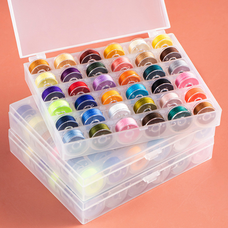 縫製ボビンボックスセット ミシンボビン 多色糸スプール マシ - Craft Embellishment Storage のレビューと価格