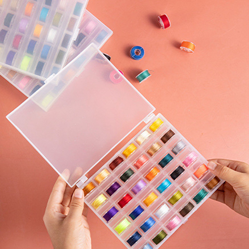 縫製ボビンボックスセット ミシンボビン 多色糸スプール マシ - Craft Embellishment Storage のレビューと価格