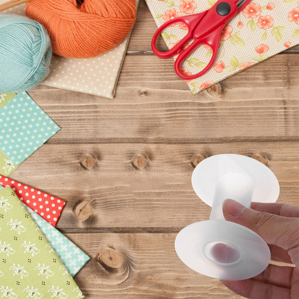 5個入りプラスチック製ワイヤースプール 透明I字型デザイン  - Embroidery Craft のレビューと価格