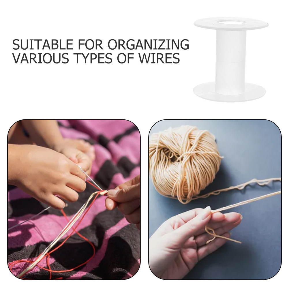 5個入りプラスチック製ワイヤースプール 透明I字型デザイン  - Embroidery Craft のレビューと価格