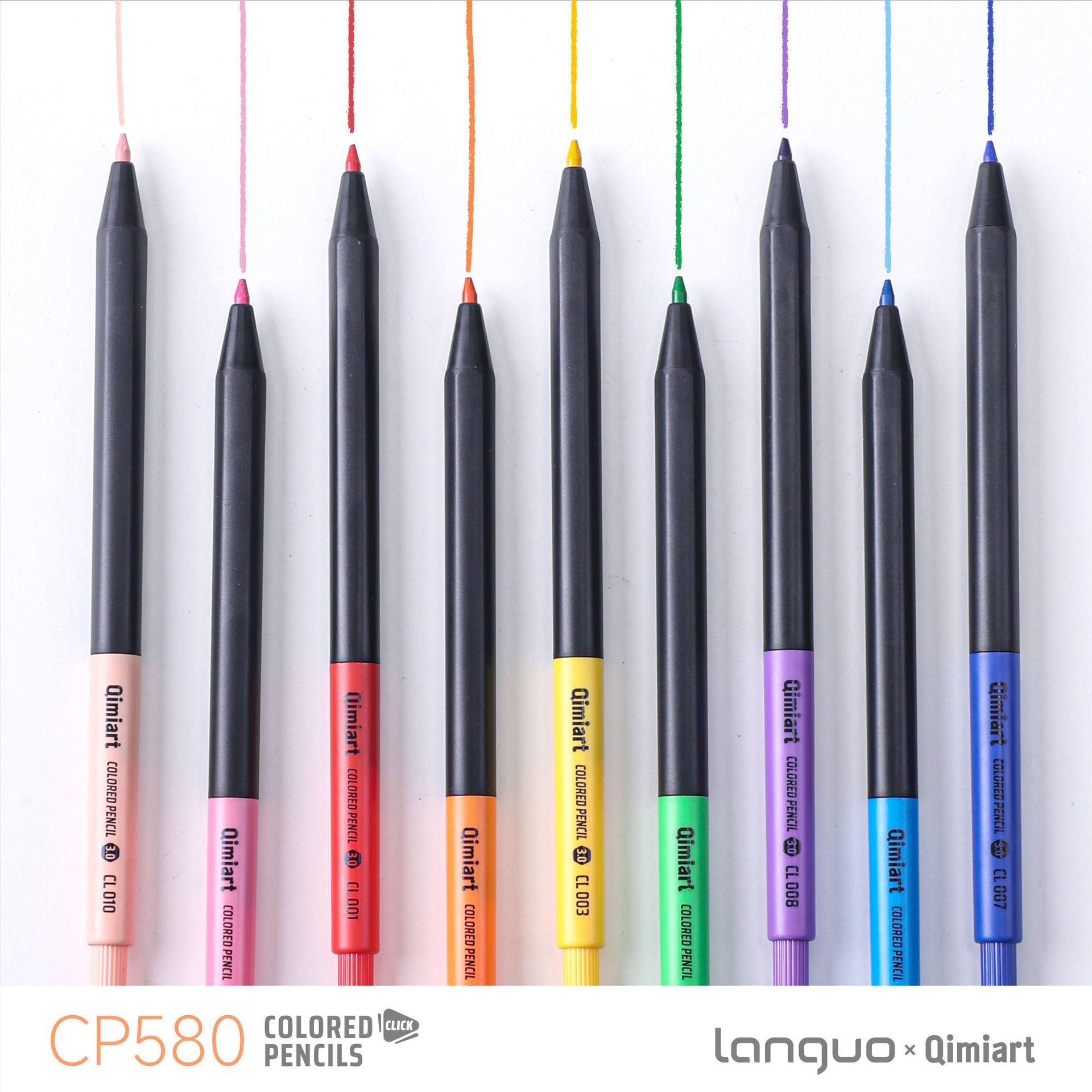 96色の繰り出し式色鉛筆セット Qimiart CP580  - Staedtler Pencil Lumocolor のレビューと価格