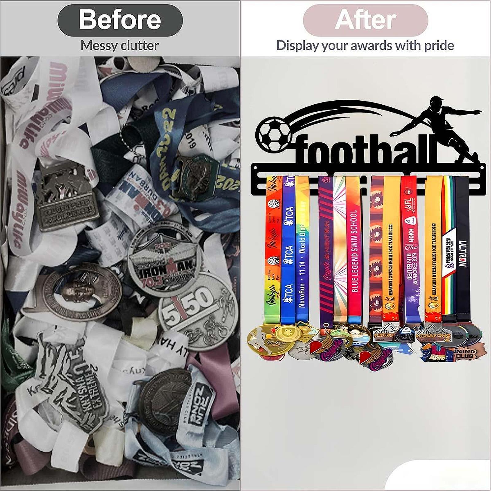 メダルディスプレイハンガーオーガナイザー ブラック アイアン - Organza Ribbon Spool のレビューと価格