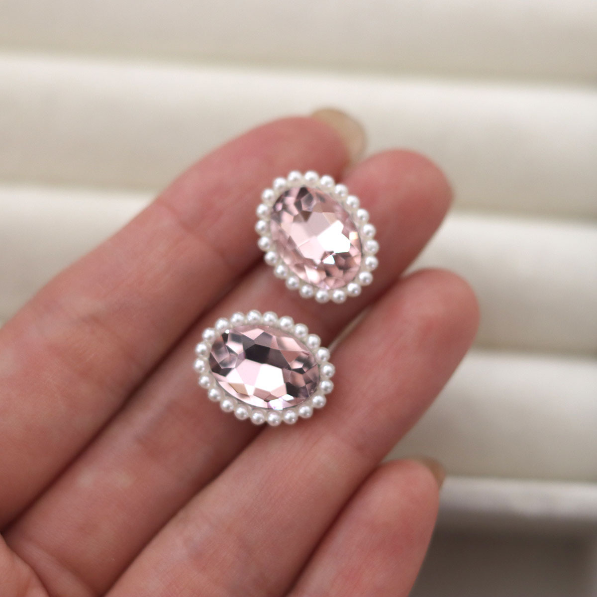 10個/袋 ミックスシェイプ ピンクガラスラインストーン - - Sew On Rhinestone のレビューと価格