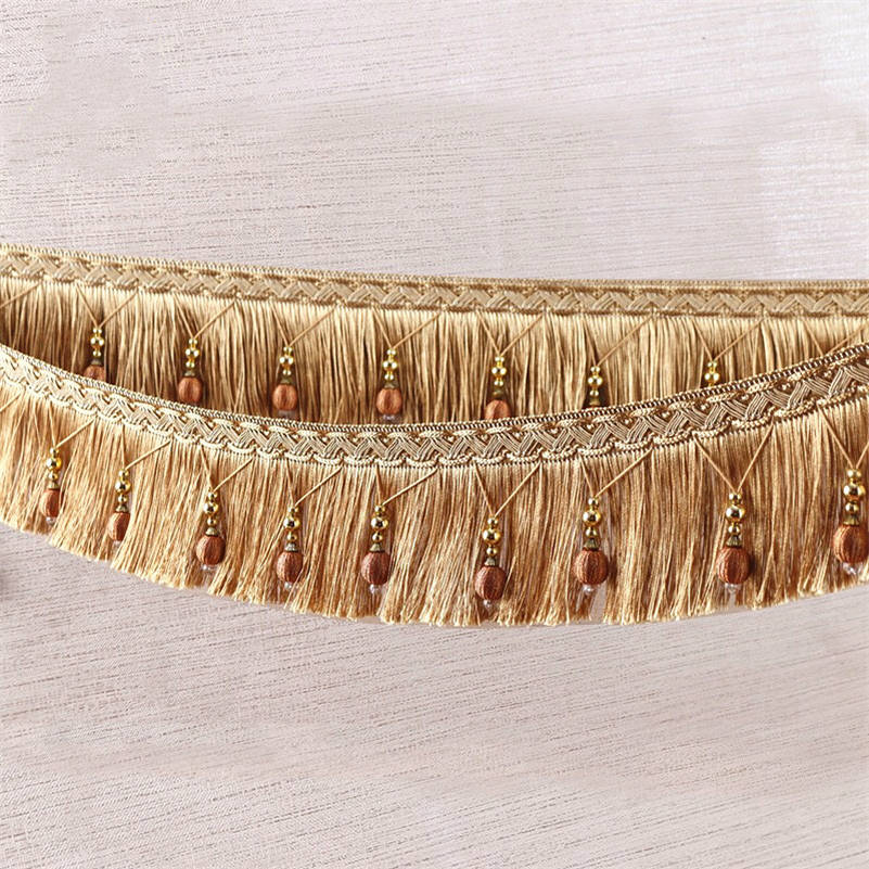 2/4/6 メートルカーテンタッセルビーズフリンジトリミング - Beaded Trim Fringe のレビューと価格